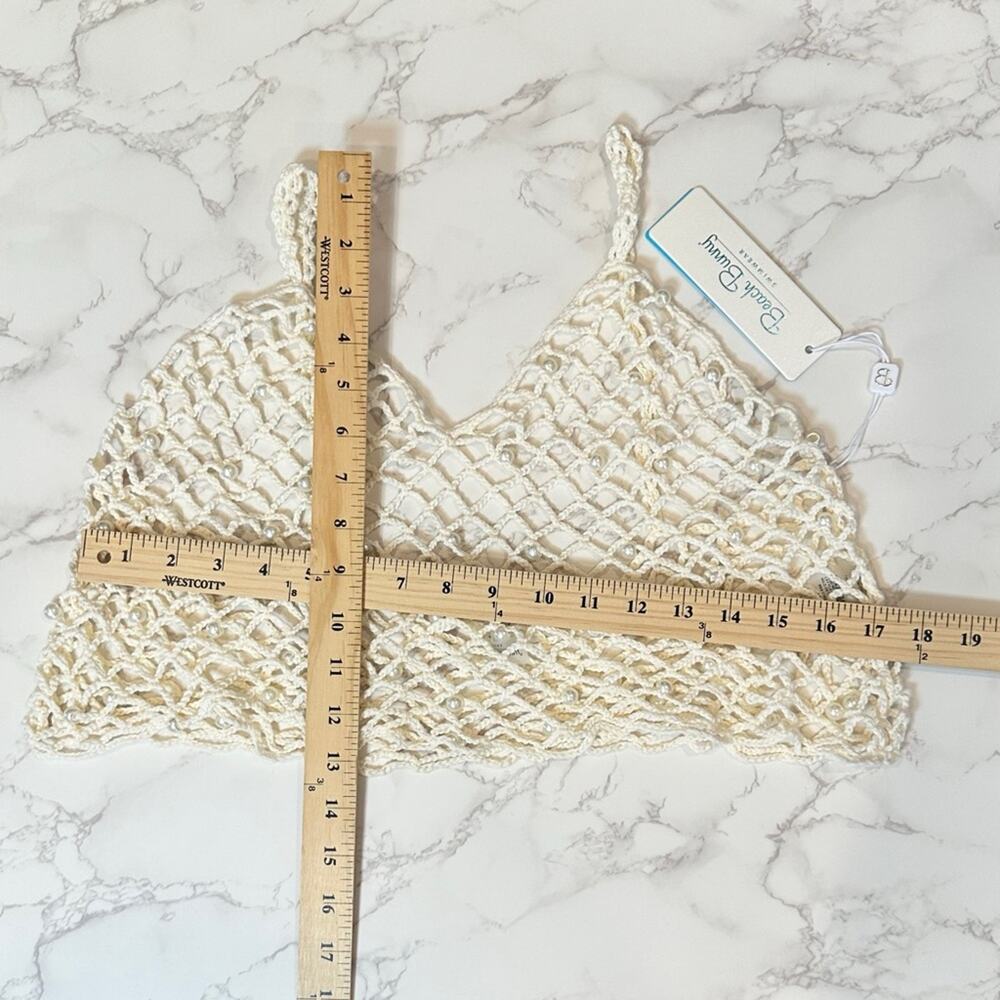 BEACH BUNNY Bianca Tank & Mini Skirt - Ivory Large Set $158 - Picture 12 of 16
